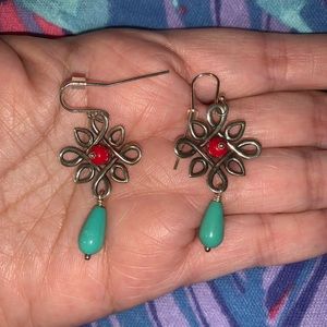 James Avery Sterling Silver Turquoise Earrings!